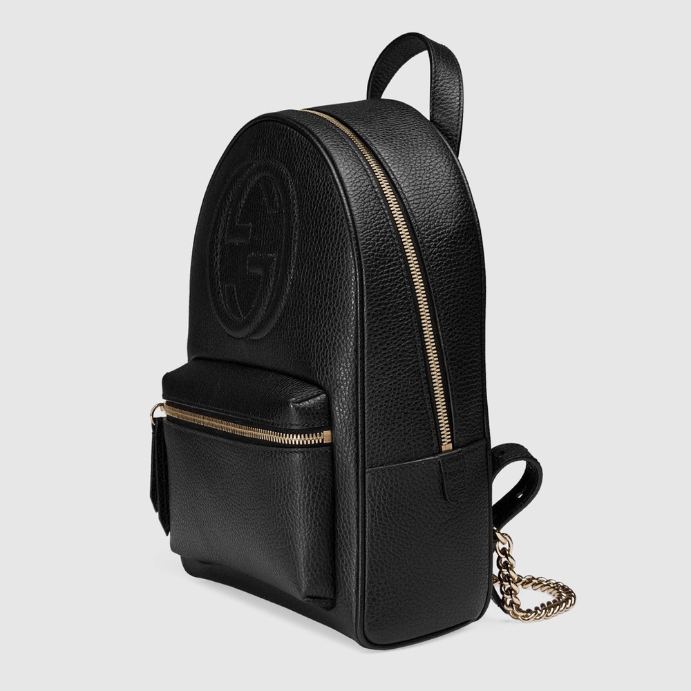Authentic Gucci Black Leather Backpack - Picture 14 of 16